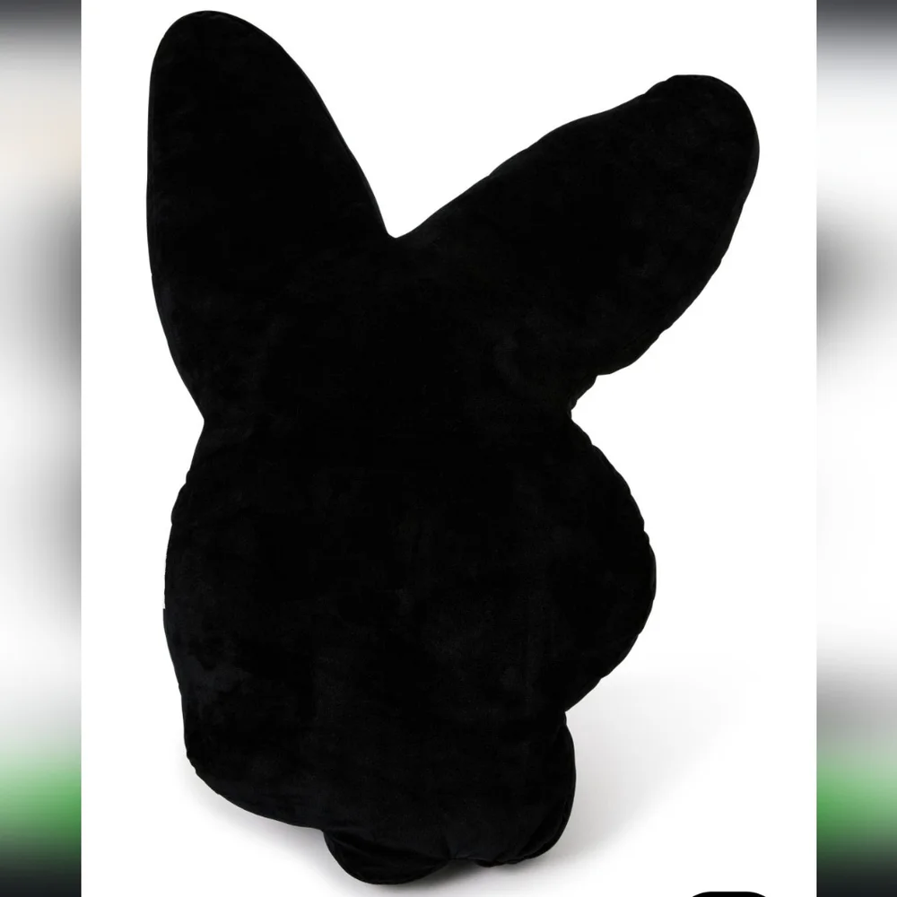 Brand new Playboy Bunny Pillow Black & White Pillow with glitter.